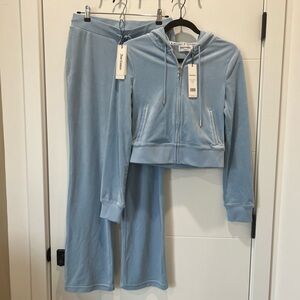 Juicy Couture Blue Velour Tracksuit